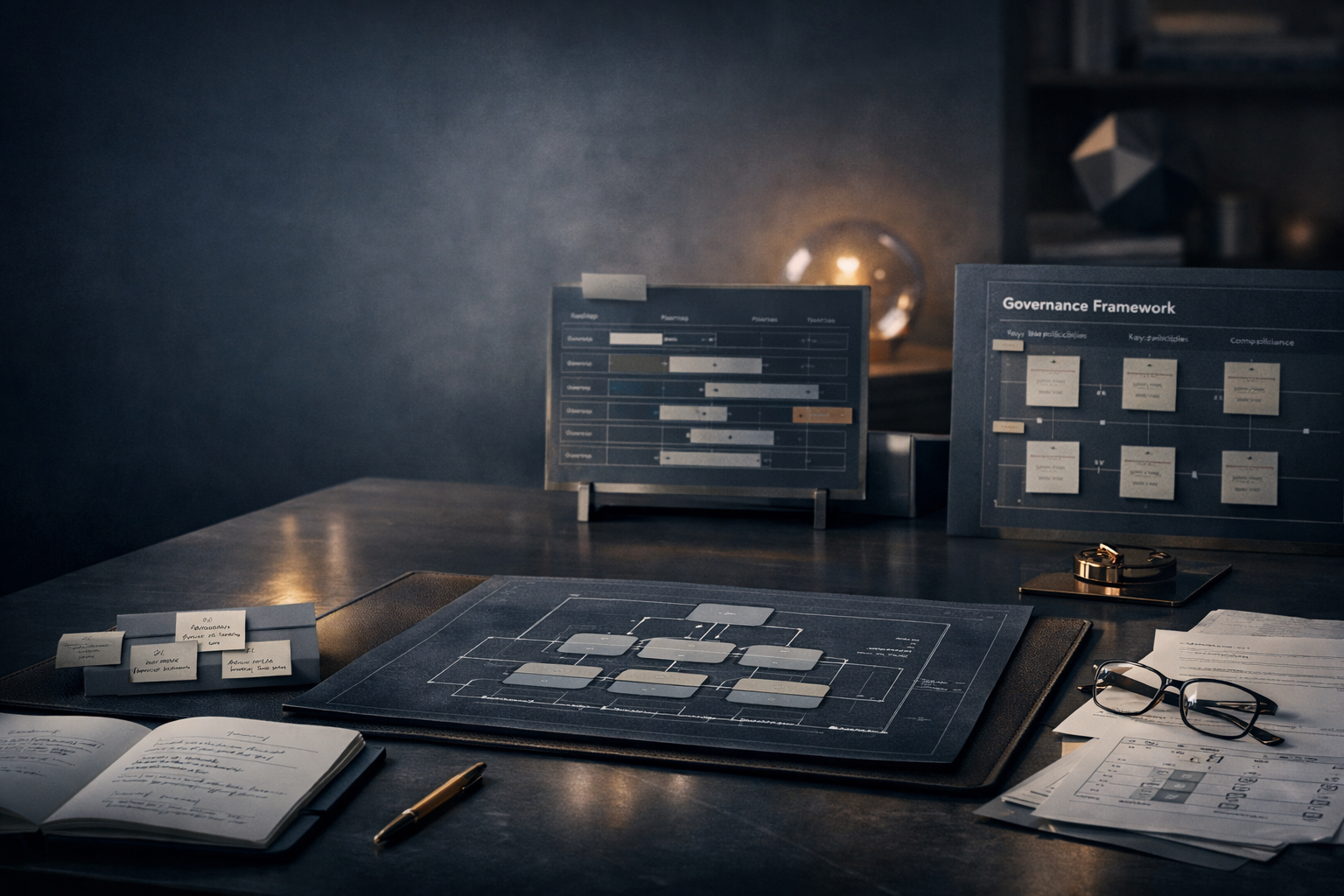 Collaborative architecture review environment with governance framework and roadmap materials